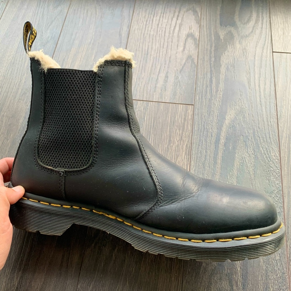 Dr. Martens Chelsea Boot, Faux Fur Lined